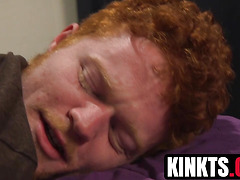 Trans Aspen Brooks trains Mickey OBriens tight ass with her fat cock
