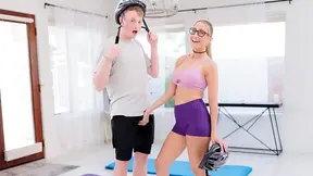 Curvy blonde with fake tits gets fucked hard after flirting with younger guy goes too damn far
