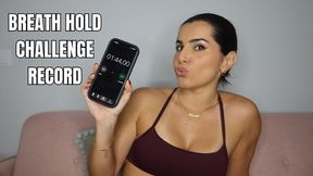 Breath hold challenge record - OnlyVanessa