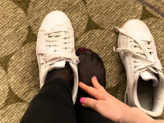 Maitresse Madelines solo foot fetish POV