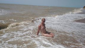 Swimming, Splashing and Posing Naked in the Sea...