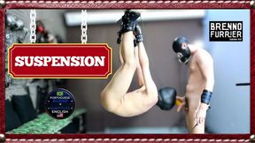 SUB SUSPENDED LIKE MEAT IN A BUTCHER SHOP: TOOK COCK IN MOUTH, ASS AND SNEAKER IN THE FACE - BIG COCK - FACE FUCKING - SNEAKER FETISH - OBJECTIFICATION - PREMIUM VERSION - 1080P