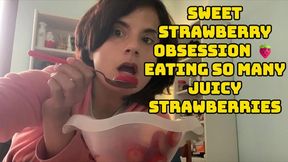 Sweet Strawberry Obsession 🍓 Eating So Many Juicy Strawberries