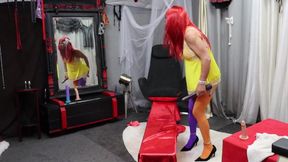 Colorful Dee Gets Carried Away with 2 Vibrators