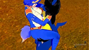 Star Fox Pokemon Star Fox Pokemon Furry Hentai 3D Yiff- Krystal x Lucario Boobjob Fucked