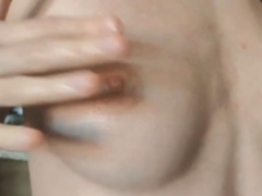 Oiled Massage and Caressed Sweet Nipples Solo Webcam Show
