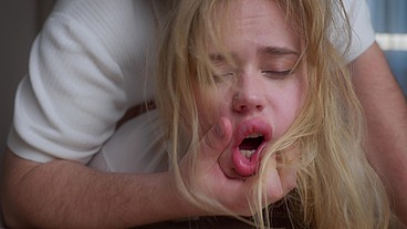 Secretary MariMoore deep-throats a cock and has rough sex with her boss while his wife is in the next room - FULL