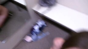 ”Fledgling Couple Practice Butt To Mouth In Changing Booth”