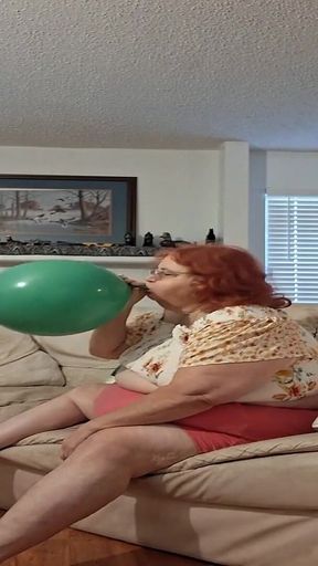 Requested Blow up and Pop Video by Big Beauty Nurse Vicki