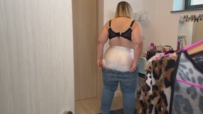 Spied while trying on clothes