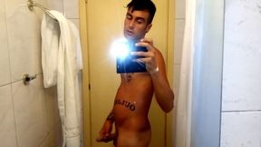 Stuffed Belly Amateur Jerking