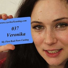 Veronika's first porn casting