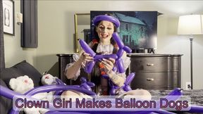Clown Makes Balloon Pups