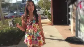Beautiful day turns naughty as Lexi Mansfield shows off her cute Asian