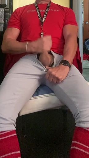 After Edging Jockdad87 Shoots a Load N Baseball Gear