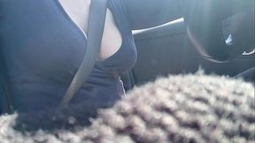 Italian Big Tits Milf Artemisia Love Driving around with her juicy boobs