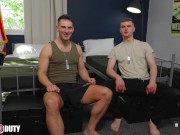 New Muscle Hunk Recruit Flip Fucks wt Jock Soldier - Liam Hunt, Mick Marlo - ActiveDuty