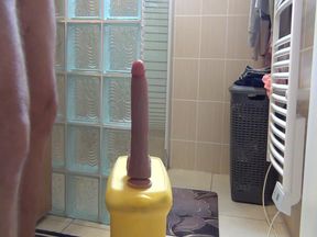 Anal penetration with dildo