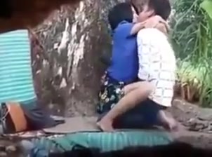 969 Myanmar Buddhist Couple Doggy Style in Public