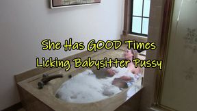 She Has Good Times Licking Her Sitter's Pussy (HD WMV format)