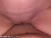 Crazy girl agreed to have sex in a hotel room and squirted the whole balcony