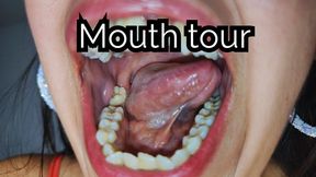 Mouth tour and tongue close up