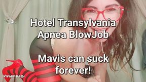 Mavis Dracula will suck your soul out through a sloppy deepthroat blowjob apnea over 1 minute no breath halloween cosplay