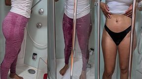 pissing for a fan - he requested a custom video - i love to pee clothed!