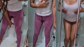 pissing for a fan - he requested a custom video - i love to pee clothed!