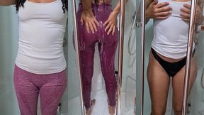 pissing for a fan - he requested a custom video - i love to pee clothed!