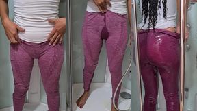 pissing for a fan - he requested a custom video - i love to pee clothed!