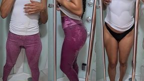 pissing for a fan - he requested a custom video - i love to pee clothed!