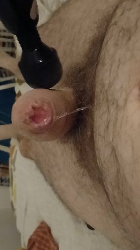 Using ex wife's wand to edge and cum