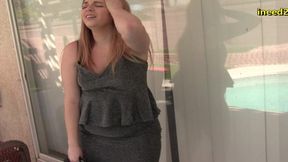 lily calloway locked out wetting her panties
