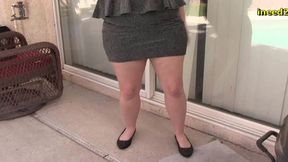 lily calloway locked out wetting her panties