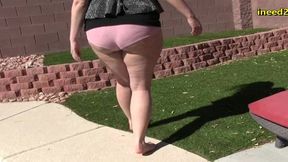 lily calloway locked out wetting her panties