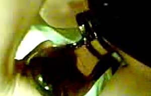 Amateur tranny rubbing cock with a shoe