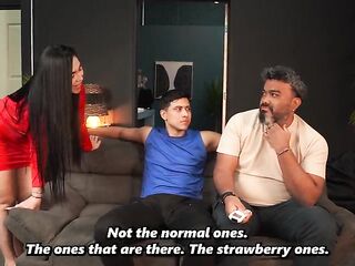 Stepmother and stepson have sex behind her spouse's back - that guy catches 'em!