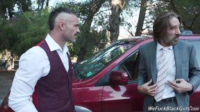 Boss' wife Misty Stone wants coworkers' cock