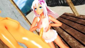 Horny Ro-Chan Gets Fucked On The Beach In Steamy 3D Hentai Action