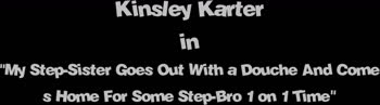 Kinsley Karter's Step Fantasy - Black Teen (18+) Satisfies with White Cock