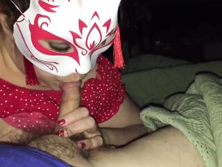 Tamera Nicole deepthroating during the time that using sex-toy