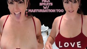 Milk Sprays w Masturbation too WMV