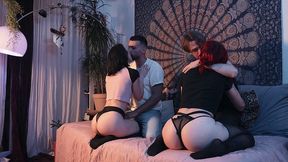 Swingers Foursome: Couple Swap Ends In Wild Orgy - With Miss Flora & Curved Marvin