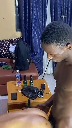 Giving the Cleaner My Black Cock so Hot