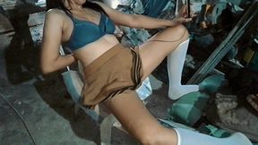 Naughty Filipina teen seducely playing pussy video call sex