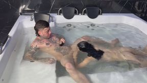 BTS underwater blowjob until I cum in her mouth