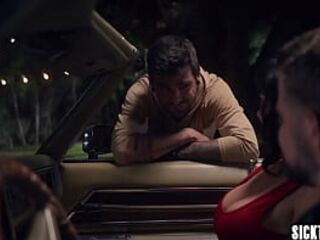 Hot large booty mother I'd like to fuck Little Puck drank massive penis and enjoyed hardcore 3some sex with stranger and her boyfriend