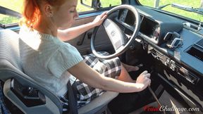 Redhead vs Retro Van: Veronika’s Gear-Grinding, Pedal-Pumping Adventure! (HD quality)