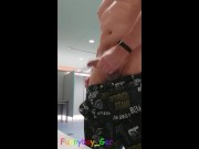 Jerking and flash Ass Hole in a real public Locker Room (Public voices are alienated)